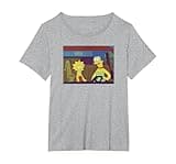 The Simpsons Marge & Lisa Driving V2 T-Shirt, Women's Plus, Heather Grey, 4X
