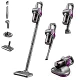 EABOSON Cordless Vacuum Cleaner, Stick Vacuum Cordless Rechargeable with 15KPa Powerful Suction and 2 Power Levels, 6-in-1 Lightweight Removable Handheld Vac, for Hardwood Floor Carpet Pet Hair