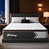 Queen Size 12 Inch Hybrid Mattress, 7-Zone Ergonomic Support, Gel Memory Foam & Individually Wrapped Springs, Cooling Sleep, Pressure Relief, Medium Firm, CertiPUR-US Certified, Mattress in a Box