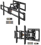 Perlegear UL-Listed Full Motion TV Wall Mount for 42–97 Inch Flat Curved TVs up to 132 lbs PGLF15 & Extra Large Full Motion TV Wall Mount for 55–120 Inch TVs up to 220 lbs PGTVM69B