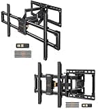 Perlegear UL-Listed Full Motion TV Wall Mount for 42–97 Inch Flat Curved TVs up to 132 lbs PGLF15 & Extra Large Full Motion TV Wall Mount for 55–120 Inch TVs up to 220 lbs PGTVM69B