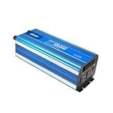 Leoezya Power Inverters 800W 1000W 1500W 2000W 2500W 3000W 12/24V DC to 110/120/220/240V AC Converter for Vehicles USB Ports Car Charger Adapter with a Cigarette Lighter Ports Plug Outlet(3000W)