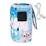 Portable USB Bottle Warmer, 3-speed Temperature Adjustable USB Milk Heat Keeper, Nursing Bottle Warmer Pouch for Driving Camping, Travel Care