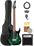 Ibanez GRX70QA RG Gio Electric Guitar - Transparent Emerald