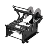 XEVALDRIC Manual Labeling Machine Label Machines for Labeling Adjustable Label Applicator Machine with Handle for Round Glass Plastic Metal Bottle