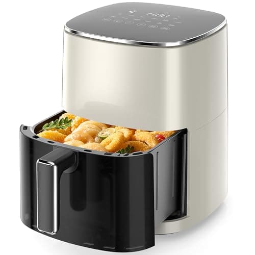 Sweetcrispy 6 Quart Air Fryer with Window, 12-in-1 Square Air Fryer, Roast, Reheat, Dehydrate, Fries, Chicken Custard, Wings, Sea Food, Vegetables, 400 F, Color