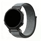 FVBBVCKAA Nylon Loop Watchband Fit For Garmin Forerunner 735XT Wristband Watch Band For Forerunner 735 220 230 235 620 630 Bracelet Strap(Grey)