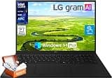 LG Gram 17" Touchscreen Laptop - Copilot+ PC - Intel Ultra 7 Series 2 (258V) Up to 4.8 GHz, 32 GB LPDDR5X, 4 TB SSD, 17" 2.5K WQXGA Display, Intel Arc Graphics, Wi-Fi 7, Backlit KB, Windows 11 Pro