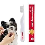 JAYU PET Facial Grooming Comb - Dog Eye Combs, Stress-free Eye Gunk Remover for Dogs & Cats, Pet Facial Brush, Cat Grooming Kit, Stainless Steel Deshedding Comb (1ea)