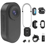 Waterproof Magnetic Mini Body Action Camera, Included 128GB, Hands Free, Wearable Thumb 2.7k HD Camera with Magnetic Clip and Necklace Mount for Traveling, Pet Walking and Outdoors Activities