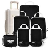 FALLENS 6 Set Luxury Compression Packing Cubes for Travel - Lightweight Luggage Organizer Bags - Durable Space Saver Bags - Travel Essentials