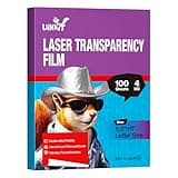 Uinkit Laser Transparency Film 8.5x11 Transparent Paper for Overhead Projector and Laser Jet Printer Copier, 100 Sheets