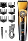 EOYLMIRL Mens Hair Clippers IPX6 Waterproof Barber Salon Rechargeable Cordless Professional Clipper for Men Cutting Machine Man Trimmer