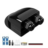 Pjerjzn Solar Cable Entry Gland Waterproof PV Entry Gland Multiple Lengths with UV-Resistant PC Housing Includes Butyl Tape for RV Boat Roof Yacht Solar Systems(0.3FT Black)