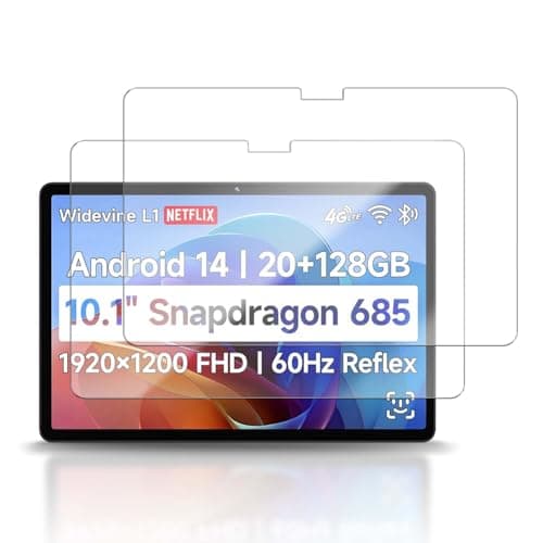 YAJOJO 2-Pack Screen Protector for BNCF Bpad 10 Pro Tablet 10.1 inch, 9H Hardness Tempered Glass for BNCF Bpad 10 Pro Tablet Anti-Scratch, Bubble Free, HD Clarity