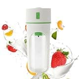 Portable Blender, Personal Blender for Smoothies & Shakes,Cordless, Electric Protein Shaker Bottle with 8 Blades, Compact Travel Mini Juicer Cup No Water Needed for Home Gym Office (Green)