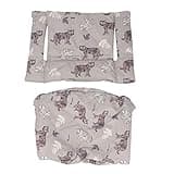 Baby Dining Chair Cushion, Lightweight Portable High Chair Pad for Infants and Toddlers, Soft Nylon and PP Cotton Seat with Straps, Fits Most Standard Dining Chairs for Home Travel (Style 1)