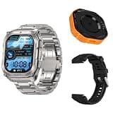 KOSPET Tank M4 Special Edition Silver & Smartwatch Charging Dock