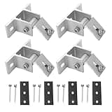 8 Set Solar Panel Mounting Bracket Foot with Screw Gasket Lightweight Aluminum Mounting Support for RVs, Trailer, Van, Camper, Boat, Wall, Roof