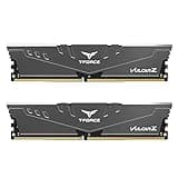 TEAMGROUP T-Force Vulcan Z DDR4 DRAM 16GB Kit (2x8GB) 3200MHz Desktop Memory Module (PC4-25600) CL16 Ram (Gray) - TLZGD416G3200HC16FDC01