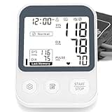 Oklar Blood Pressure Monitor Upper Arm BP Machine for Home Use 2x120 Memory Voice Broadcast Large LCD Backlit Display Adjustable Cuff 8.7"-16.5" with Storage Bag, Dark Grey
