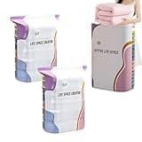 Vacuum Storage Bags, 3 Pack No Pump Reusable Airtight Compression Bags, Travel Space Saver For Clothing Pillows Comforters Blankets Bedding Home Moving Coats Cushion