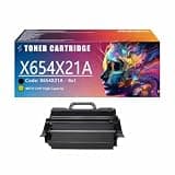 MVCXDEGZ X654X21A Black Toner Cartridges Replacement for Lexmark X654X21A Toner Cartridge Compatible for Lexmark Color LaserJet X654de X654dte X656de X656dte X658de X658dfe X658dme Printers