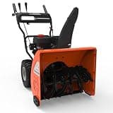 Yard Force YF24-DS21-GSB2 24-Inch Dual-Stage Gas Snow Blower, 208cc Briggs & Stratton Engine, Electric & Manual Start, LED Light, 6-Speed Self-Propelled Drive, 40-ft Throw Distance, Steel Auger