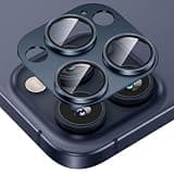 Tensea for iPhone 16 Pro/iPhone 16 Pro Max/iPhone 15 Pro/iPhone 15 Pro Max Camera Lens Protector, Metal Aluminum Alloy Tempered Glass Cover Camera Screen Protector Accessories, Case Friendly Blue
