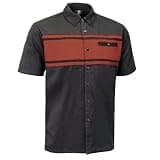 MMCC Men’s Classic Mechanic Button-Up Shop Shirt with Microfiber Cleaning Panel - Dual Chest Pockets