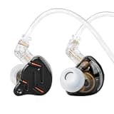2026 Latest KZ ZST PRO X in Ear Monitor Headphone, 1BA 1DD Hybrid Driver Wired Gaming Earbuds Deep Bass Sound Ear buds HiFi IEM for Gaming Music Video Singer Musician Drummer (without mic, Black Gold)