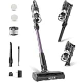 CANDY Cordless Vacuum Cleaner,45Mins Vacuum Cleaners for Home,Stick Vacuum,Strong Suction,Removeable Battery,Anti-Tangle,One Click Clean,Lightweight Handheld for Hardwood Floor Carpet Pet Hair Car