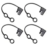 Pack Of 4 2Pin Plug Replacement Weather Caps Covers Caps For Connectors For Outdoor Applications