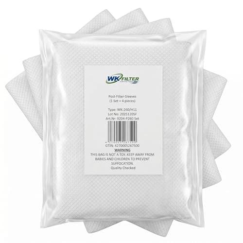 WK FILTER F3 Post-filter Sleeves Compatible with IQAir GC MultiGas and ChemieSorber Series Air Purifiers