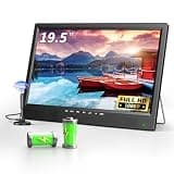 NORTHING 19.5 Inch HD Portable TV with Antenna, 8000mAh Built-in Powered Operated TV for Indoor Outdoor, Rechargeable Small T V with HDMI/USB/AV Input, for Camping, Kitchen, RV, Patio, Home, Truck