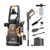 LawnMaster LT506-2000A Electric Pressure Washer 13 Amp 1.4 GPM 2300 Max PSI CSA Certified with Detergent Bottle