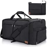 120L Foldable Collapsible Waterproof Travel Duffel Bag for Men and Women with Shoe Compartment