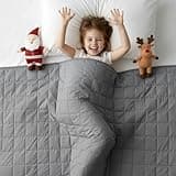 XVCAS Weighted Blanket -5lbs 41"x60" Cooling Heavy Blanket for 60-80lbs with Premium Glass Beads - Soft Thick Big Blankets for All-Season Sleeping Comfort Breathable