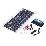 8 Watt Flexible Monocrystalline Solar Panel Kit with 30A Charge Controller for Camping, RV, and Outdoor Use