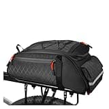 Bike Trunk Bag 10L Large Capacity Anti-Tear Multi-Use Quick Install fixing Commuting outdoor Bicycle Accessory(Black 03F)