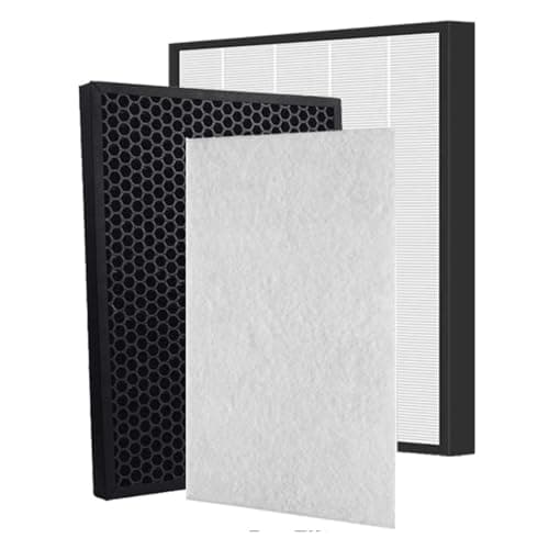 H13 HEPA And Activated Carbon Deodorizing Filter Sheet Replacement, Compatible For Sharp, KC-A50 KC-A50EUW KC-850 KC-850EW KC-850ER Air Purifier(1 SET and Humidifer)