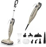 DEVOAC VM6 Scrubbing Steam Mop with Rotating Mop Pads, 10 in 1 Steam Mop, Lightweight Spin Mop & 3 Steam Modes for Hard Floor Laminate Marble Floors (Auster)
