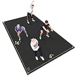 GXMMAT Extra Large Exercise Mat 16'x6'/12'x6'/10'x6'/8'x6'(7mm), Extra Wide Workout Mats for Home Gym Flooring, Non-Slip Thick Durable Cardio Mat for MMA,Plyo,Jump Rope,Weights,Fitness,Shoe-Friendly