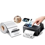 Phomemo Thermal Label Printer Upgraded with Touchable Screen & 200Pcs Transparent Thermal Label 4x3, Label Printers for Shipping Package, Compatible with iPhone, Android, Amazon, Shopify, UPSP