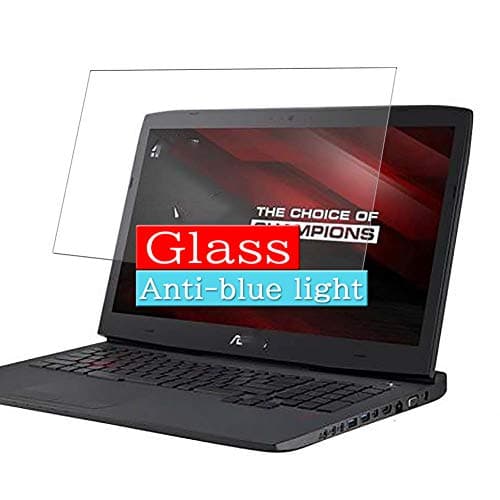 Synvy Anti Blue Light Tempered Glass Screen Protector, Compatible with ASUS GFX71JT / GFX71JY 17.3" 9H Screen Film Protectors (Active Area Cover Only)