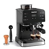 Elefor Espresso Machine 20 Bar, Coffee Maker with grinder Black