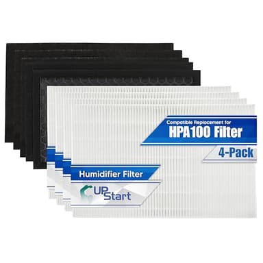 4-Pack HRF-R1 Filter R Kit for Honeywell HPA100 Replacement Filter - Compatible with Honeywell HPA 100 Filters Set HEPA Air Purifier Model HPA-100 with Honeycomb Carbon Filters