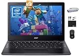 Acer 311 Chromebook Laptop for 2025 Student Business, Dual-Core Intel N4500 Processor,11.6" HD Display, 4GB RAM, 192GB (64GB eMMC+128GB Card), Webcam WiFi, Long Battery, Chrome OS +MarxsolAccessory
