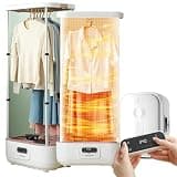 Steam Dryer, Fully Automatic Portable Clothing Care Machine, 900W Wardrobe with Remote Control and Built-in Aromatherapy Box for Efficient Fabric Treatment