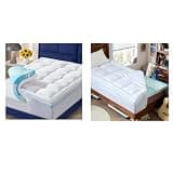NicePlus Dual Layer 4 Inch Memory Foam Mattress Topper Queen & Twin XL